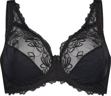 Hunkemöller - Maat D75 - Niet-voorgevormde BH Diva - zwart, Verzenden