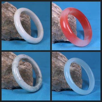 jadeiet Natuurlijke jadeiet en aquamarijn - armband -
