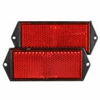 Benson Rechthoekige reflector - 100 x 40 mm - rood - 2 st..., Auto diversen, Aanhangwagen-onderdelen, Ophalen of Verzenden, Nieuw
