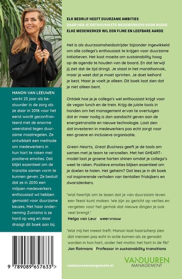 Green hearts, great business 9789089657633 Manon van Leeuwen, Boeken, Verzenden, Zo goed als nieuw, Manon van Leeuwen