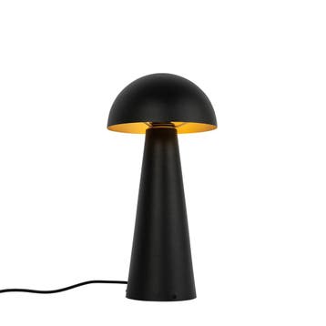 Buiten vloerlamp zwart 50 cm - Mushroom, Tuin en Terras, Verzenden, Nieuw, Staal