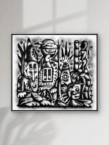 Nuno Barbedo (1983) - Family Ritual (XL Size Painting)