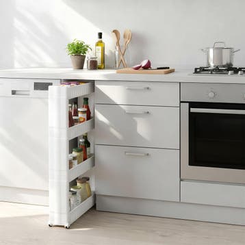 Keukenrek met 4 etages - wit, Verzenden, Nieuw