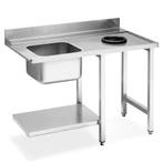 Aanvoertafel (Rechts) | ECOLINE/EASYLINE | RVS | 1 Spoelbak, Verzenden, Nieuw in verpakking