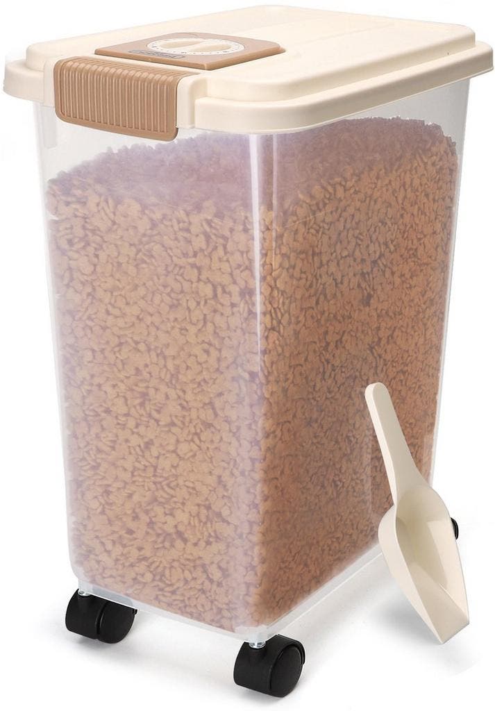 Voerton - Voedselcontainer - Voercontainer - 40L - Transpara, Dieren en Toebehoren, Dierenvoeding, Verzenden