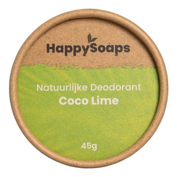 HappySoaps Kokosnoot & Limoen Natuurlijke Deodorant - 50ml, Ophalen of Verzenden, Nieuw, Overige typen