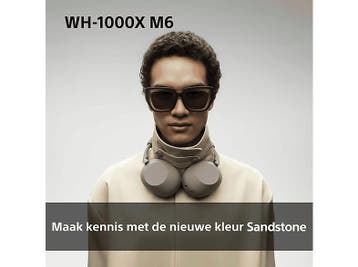 Sony -  Wh-1000xm6  Draadloze Hoofdtelefoon - Sandstone, Audio, Tv en Foto, Koptelefoons, Verzenden, Nieuw, Sony, Bluetooth