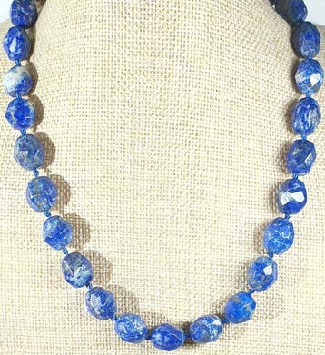 Natuurlijk facetgeslepen lapis lazuli uit Afghanistan -, Verzamelen
