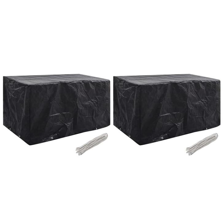 vidaXL Tuinmeubelhoezen 2 st 8 ogen 180x70x90 cm, Tuin en Terras, Tuinmeubel-accessoires, Nieuw, Verzenden