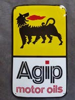 Emaille bord - Agip - motorolie Agip tankstation emaille