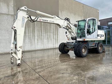 Veiling: Bandenkraan Atlas-Terex 1505 Diesel 2006, Zakelijke goederen, Machines en Bouw | Kranen en Graafmachines, Ophalen, Kraan