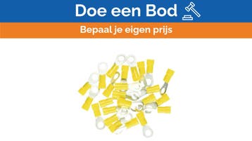 Bieden: BM S.p.A. Insulated Ring Lug 4-6mm² M8 Yellow 50pcs, Ophalen of Verzenden, Nieuw, Elektra en Verlichting, Zeilboot of Motorboot