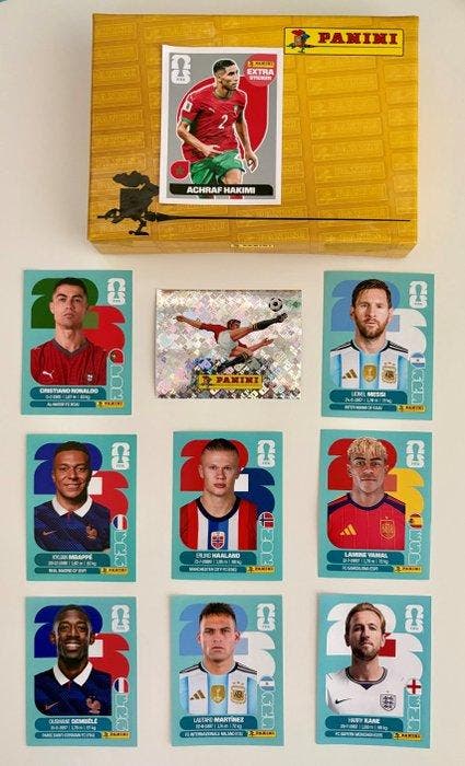 2026 Panini Cristiano Ronaldo, Lamine Yamal, Kylian Mbappé,, Verzamelen, Stickers