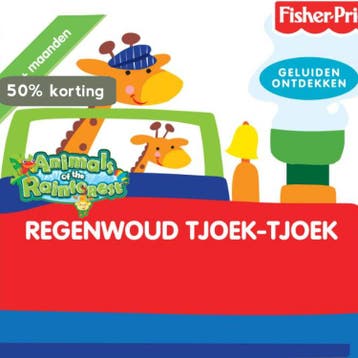 Regenwoud Tjoek- Tjoek Karton boekje / Fisher price - J., Boeken, Verzenden, Gelezen, J. Elist