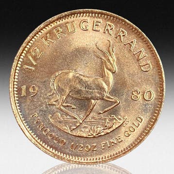 Zuid-Afrika. ½ Krugerrand gold 1980