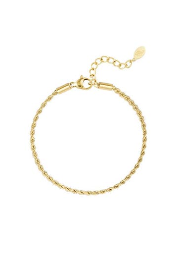 Goudlief Armband jasseron gedraaid smal - zilver-2.0mm, Sieraden, Tassen en Uiterlijk, Verzenden, Nieuw, Zilver, Overige materialen