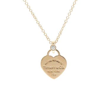 Tiffany & Co. - Ketting met hanger roze goud
