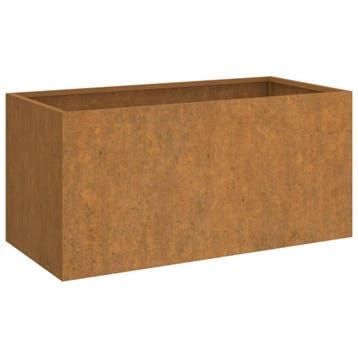 Cortenstaal Bloembak 62cm | Tweedekansje | OP=OP, Tuin en Terras, Gebruikt, Minder dan 30 cm, Balkon, Ophalen of Verzenden