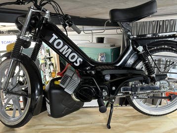 Tomos Tank stickerset (losse letters) links / rechts wit..., Ophalen of Verzenden