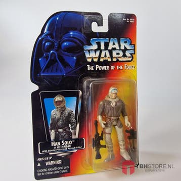 Star Wars POTF2 Red Han Solo Hoth Gear open hand, Verzenden, Zo goed als nieuw