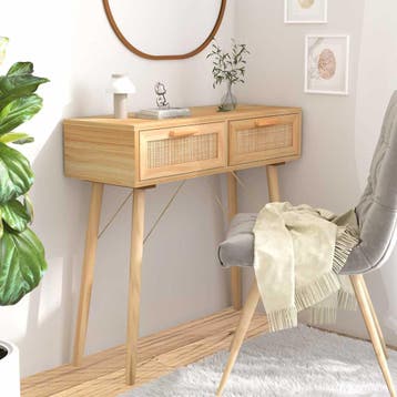 vidaXL Wandtafel 80x30x75 cm massief grenenhout en, Huis en Inrichting, Tafels | Bijzettafels, Verzenden, Nieuw, 60 cm of meer