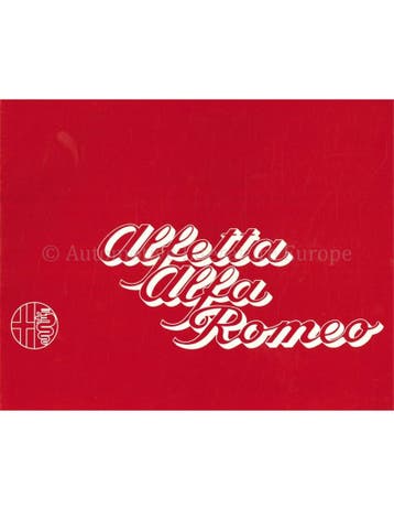 1974 ALFA ROMEO ALFETTA BROCHURE FRANS, Nieuw, Alfa Romeo, Author