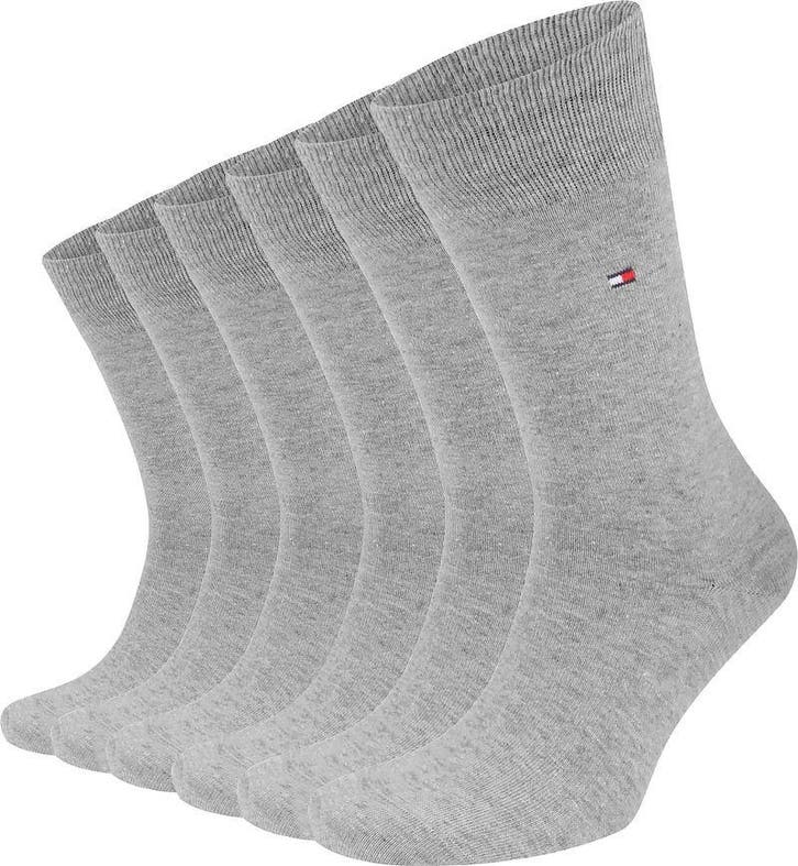 Tommy Hilfiger Classic 6-Pack Sokken Grijs maat 47-49 Heren, Kleding | Heren, Sokken en Kousen, Nieuw, Verzenden