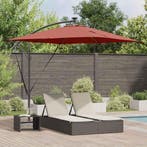 vidaXL Parasol Terracotta 249 x 249 x 250 cm Polyester en, Tuin en Terras, Verzenden, Nieuw, 2 tot 3 meter