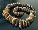 Amber Grote vintage Natuurlijke Baltische barnsteen ketting-