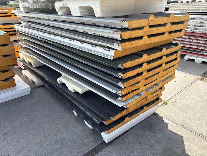 dakplaten, b-keus, sandwichpanelen, respartij, Doe-het-zelf en Verbouw, Platen en Panelen, Nieuw, Verzenden