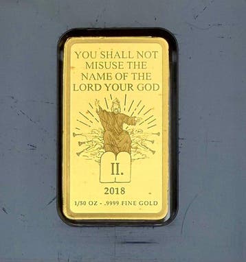 Congo. 100 Francs Lord Your God , oro .9999 ,1/50 oz (Zonder