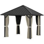 Paviljoen Met Hardtop, Ca. 3x3 M Waterdicht Stabiel Winterbe, Tuin en Terras, Verzenden