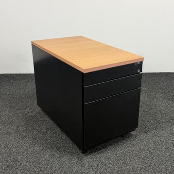 Ahrend Ladeblok Zwart - 3 Laden | 58 x 42 x 76 cm, Huis en Inrichting, Ophalen of Verzenden, Gebruikt