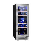 Wijnkoelkast inbouw wijnkoeler dubbel zone Vinovilla 17, Nieuw, Ophalen of Verzenden, Minder dan 75 liter, Minder dan 45 cm