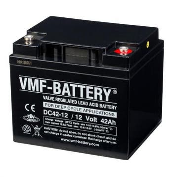 VMF DC42-12 AGM Deep Cycle accu 12V, 42 Ah, T4, origineel, Verzenden, Nieuw