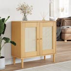 vidaXL Dressoir SENJA 80x35x80 cm rattan look massief, Verzenden, Nieuw, 50 tot 100 cm, Grenenhout