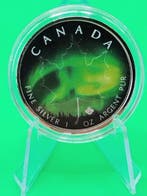 Canada. 5 Dollars 2018 “Northern Lights” 1 oz Argento 999,