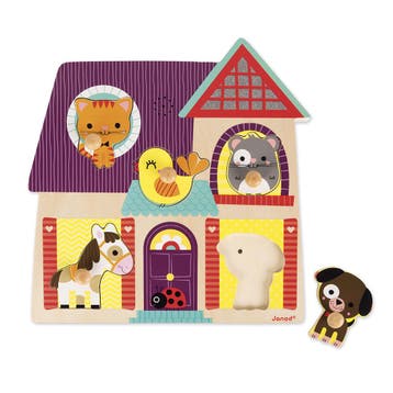 Janod houten geluidenpuzzel Mijn kl van €22,99 voor €11,50, Ophalen of Verzenden, Nieuw