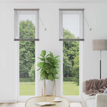 vidaXL Venetiaanse jaloezie zilver 220 x 55 cm 25 mm, Huis en Inrichting, Verzenden, Nieuw, Zilver