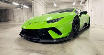 Lamborghini Huracan Performante carbon voorlip splitter, Verzenden
