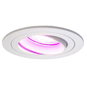 Zigbee smart Inbouwspot Wit 4.7W | Rond | 80 mm, Ophalen of Verzenden, Nieuw, Plafondspot of Wandspot