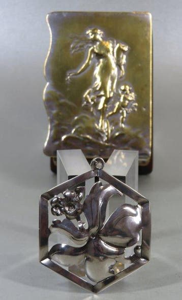 Zilver, Mesker & Zoon, Schoonhoven - Hanger - Jugendstil, Antiek en Kunst