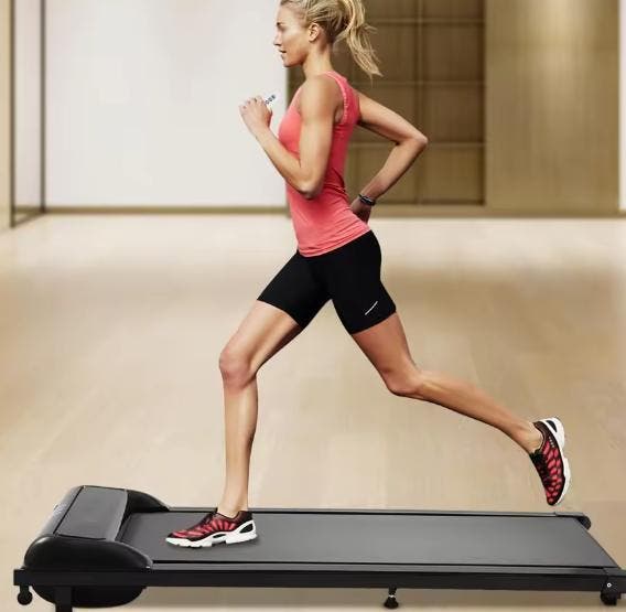 Elektrische loopband voor thuis – 1-8 km/u, LED-display, Sport en Fitness, Fitnessapparatuur, Nieuw, Verzenden