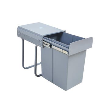 Inbouw prullenbak Froland 20 liter 34x26x42 cm grijs [en.cas, Verzenden, Nieuw