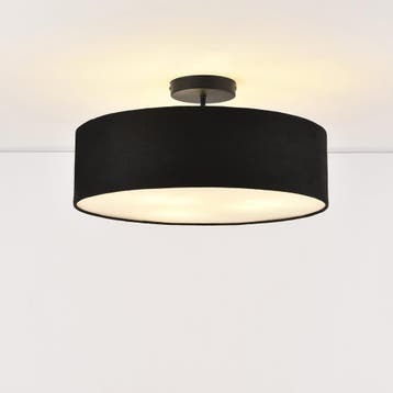 Plafondlamp Missouri plafonnière Ø45 cm zwart en wit 3xE27, Verzenden, Nieuw