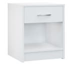 Nachtkastje Hamburg Wit 50x40x35cm (Meubelen, Interieur), Verzenden