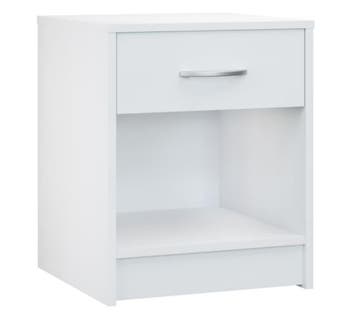 Nachtkastje Hamburg Wit 50x40x35cm (Meubelen, Interieur), Verzenden