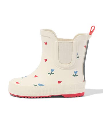HEMA Babyregenlaars laag hart-bloem multi, Verzenden, Nieuw