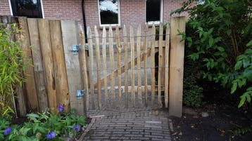 Frans kastanje hekwerk poort, tuinpoort, Tuin en Terras, Tuinpoorten, Ophalen, Nieuw, Hout