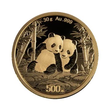 30 gram gouden Panda munt 2026, Verzenden